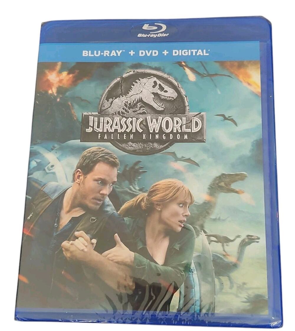 JURASSIC  FALLEN KINGDOM BLU RAY MOVIE NEW SEALED DINOSAUR ACTION